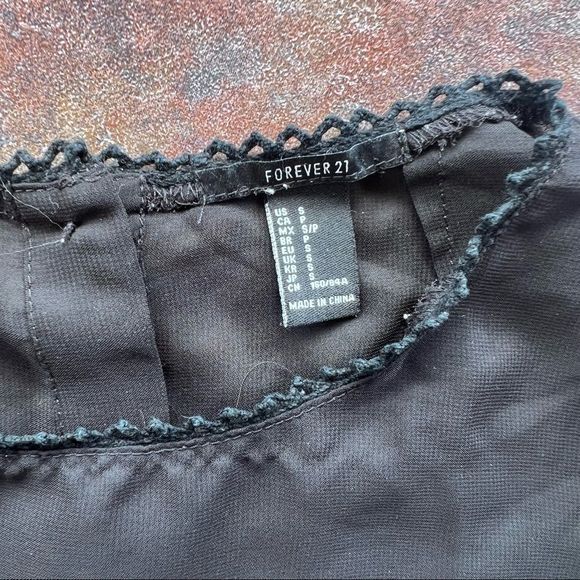 sheer embroidered top - Picture 5 of 5